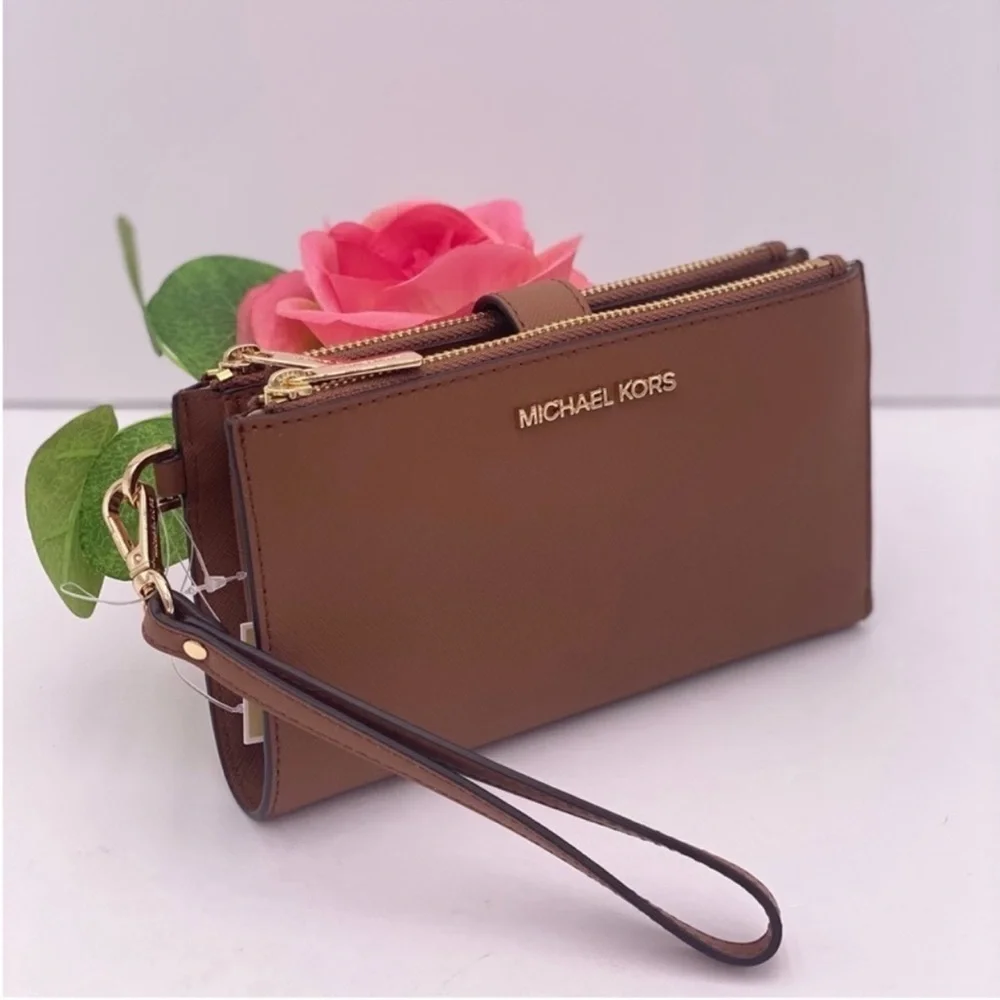 Michael Kors DoubleZip Wallet Wristlet Luggage